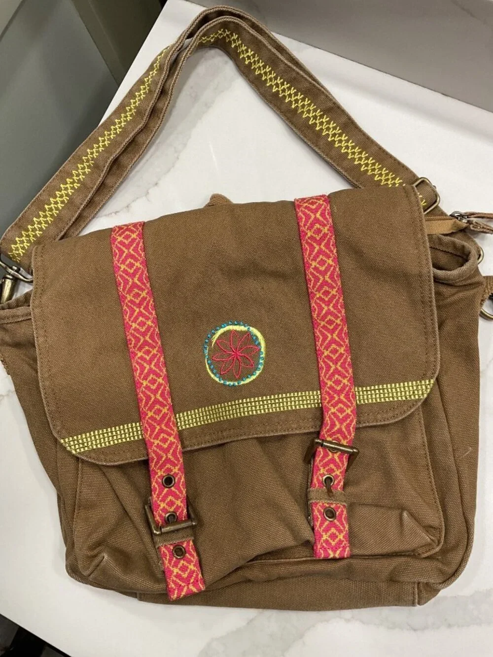 American Girl Lea Clark Messenger Bag Embroidered Girls Bag